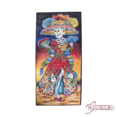 MURAL 21 PIEZAS 20x20 CATRINA 60X120