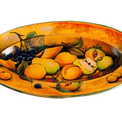 Charola oval plana