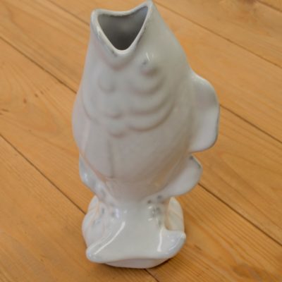 Florero pez blanco