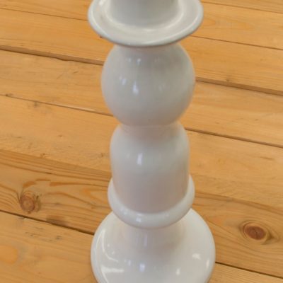 Candelabro chico blanco