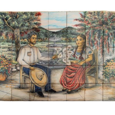 Mural 35 pzas. Pareja con alcatraz