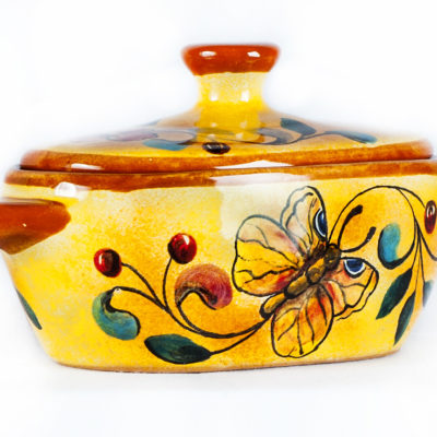 Salsera oval con tapa
